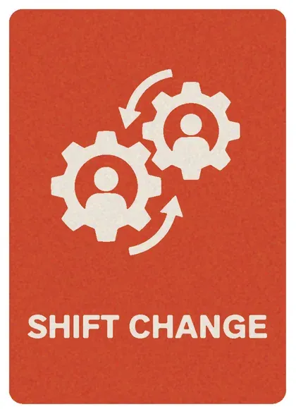 Shift change fault card